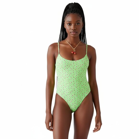 NWT Urban Outfitters Chloe Floral Print One Piece Swimsuit Women’s Size M - Picture 1 of 5